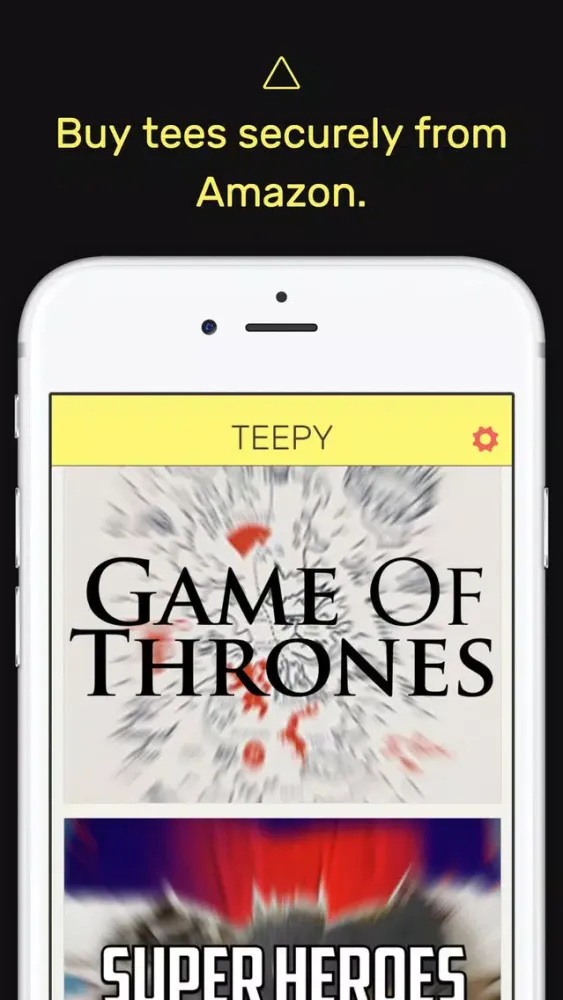 Tangkapan layar Teepy, A Curated T-Shirt Shop for Amazon. Collect, buy, and gift tees for any style or occasion!