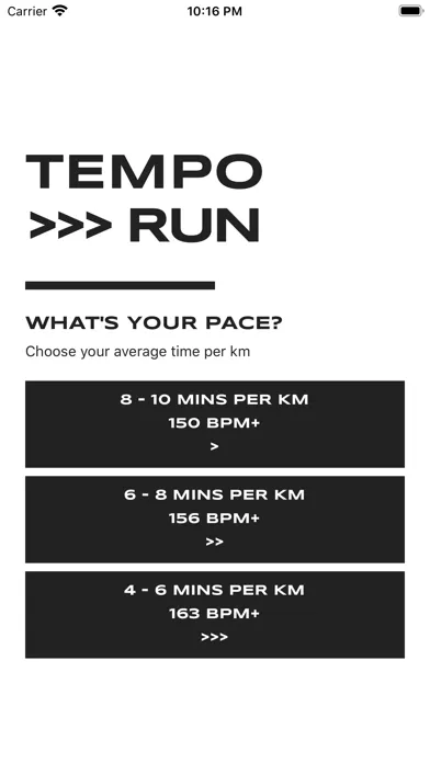Tangkapan skrin Tempo Run - Running Playlists