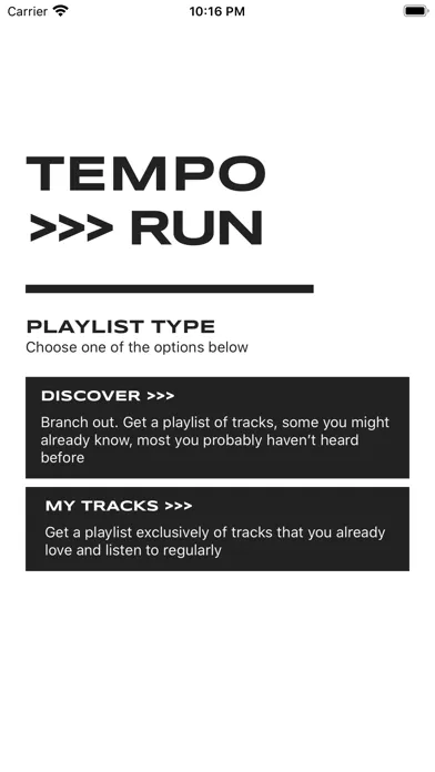 Tangkapan skrin Tempo Run - Running Playlists