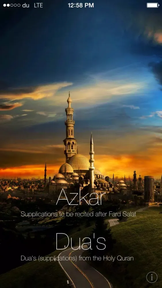 Tangkapan skrin Azkar and Duas