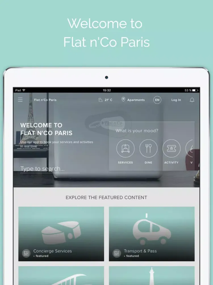 ภาพหน้าจอของ Flat n'Co iPad 