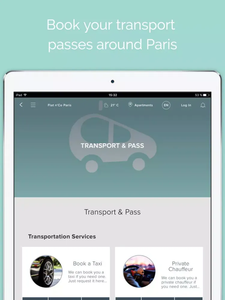 ภาพหน้าจอของ Flat n'Co iPad 