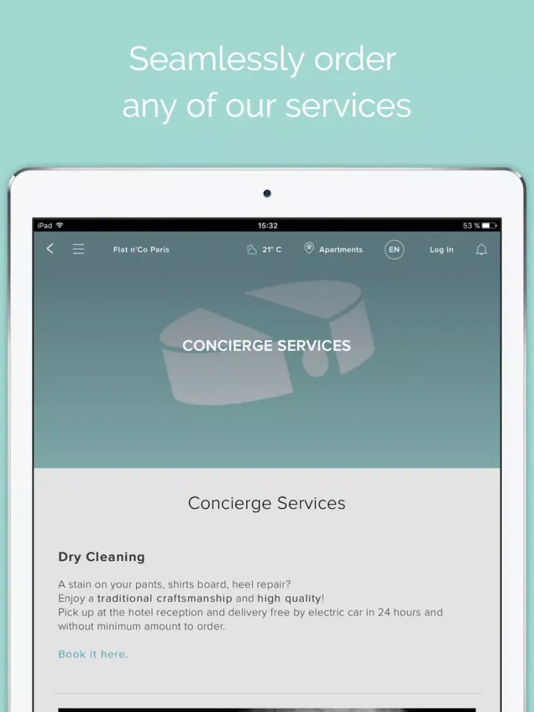 ภาพหน้าจอของ Flat n'Co iPad 