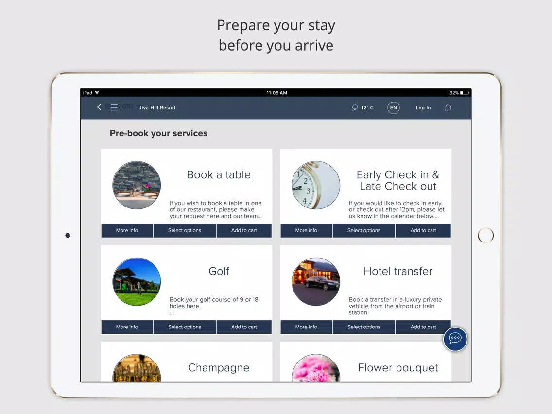 Jiva Hill Resort iPad  Screenshots