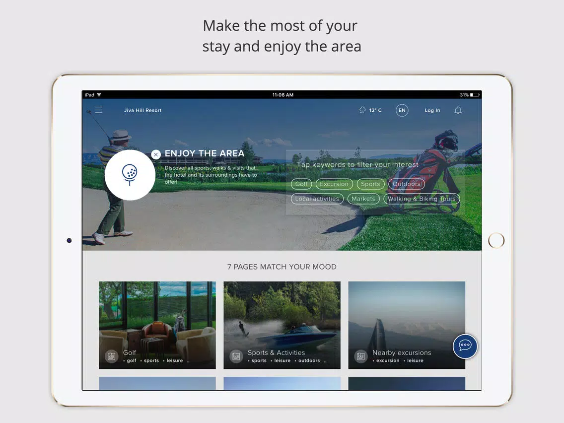 Jiva Hill Resort iPad  Screenshots