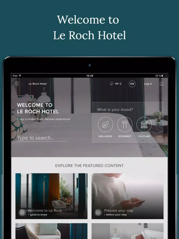 Hotel Le Roch iPad  スクリーンショット