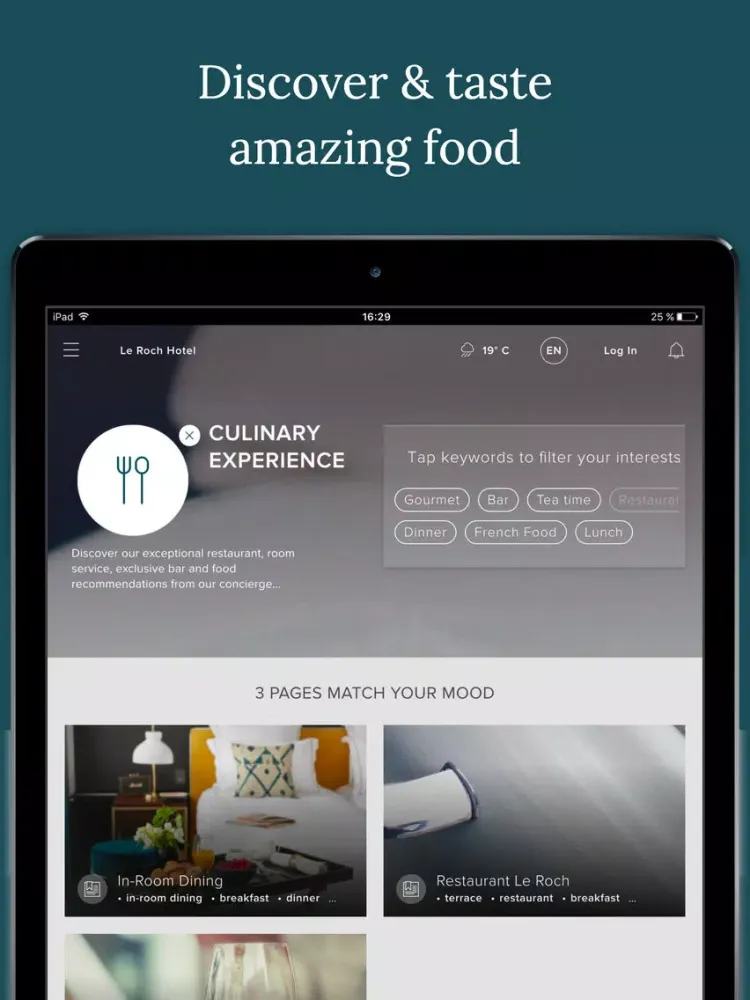 Hotel Le Roch iPad  スクリーンショット