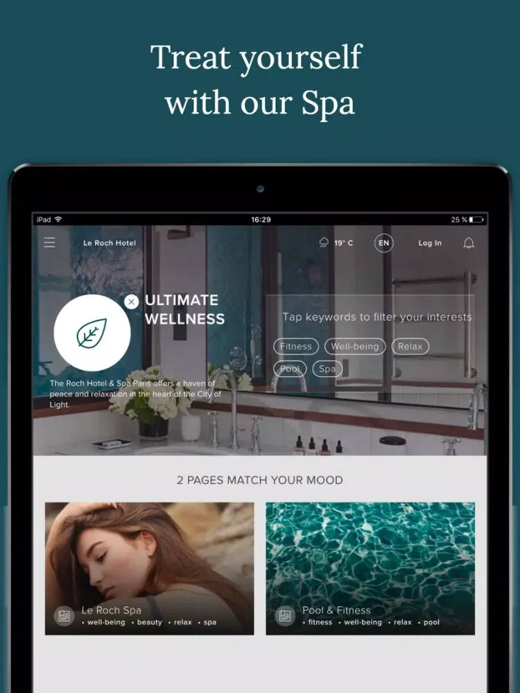 Hotel Le Roch iPad  スクリーンショット