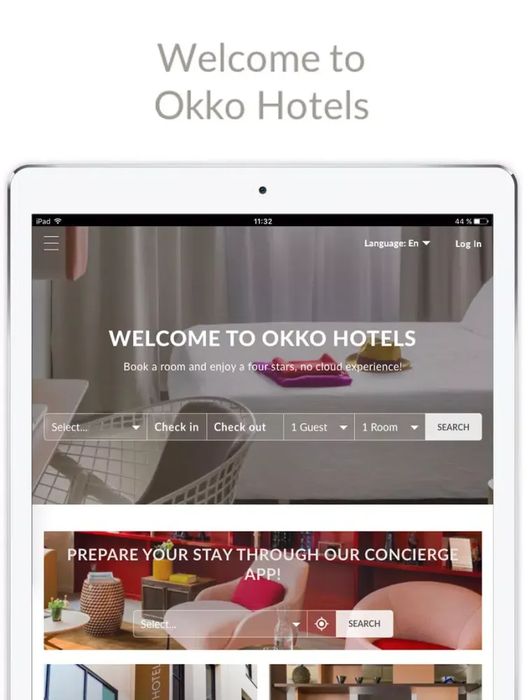 Okko Hotels iPad  Ekran Görüntüleri