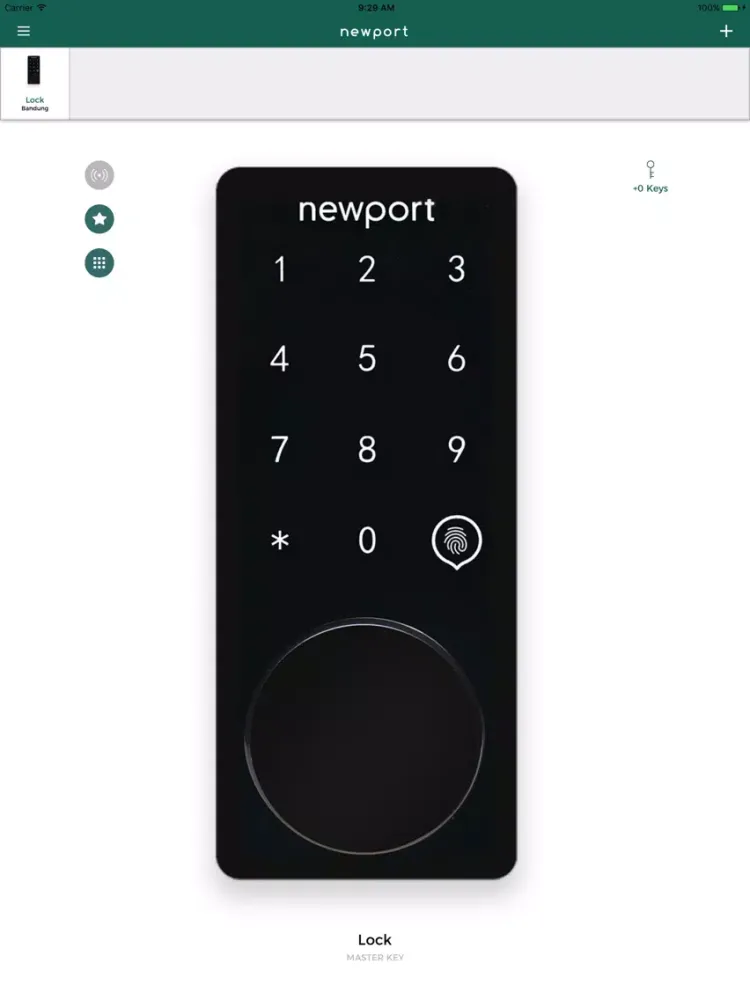 Newport: Smart Lock App iPad 應用截圖