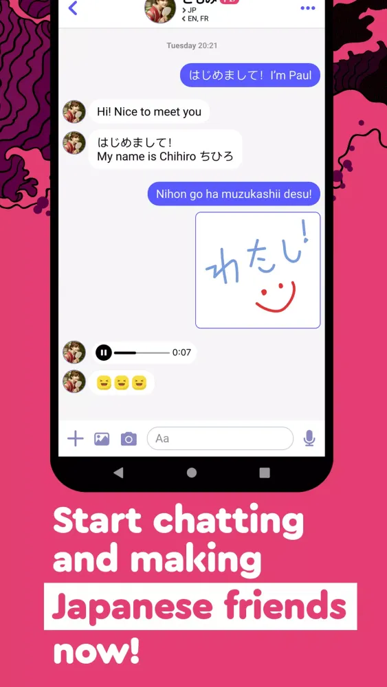 Screenshot di Make Japanese Friends−Langmate