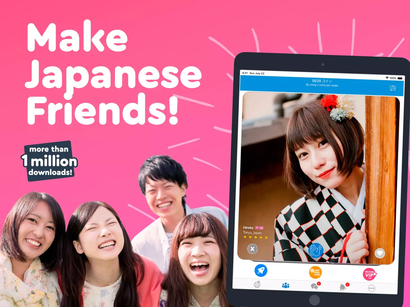 Screenshot di Make Japanese Friends−Langmate