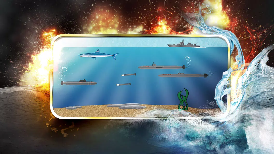 Ảnh chụp màn hình của Awesome Submarine battle ship Free! - Multiplayer Torpedo wars