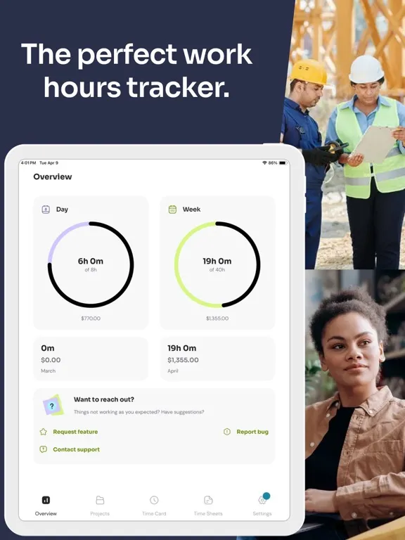 Скриншоты Time Squared - Hours Tracker iPad 