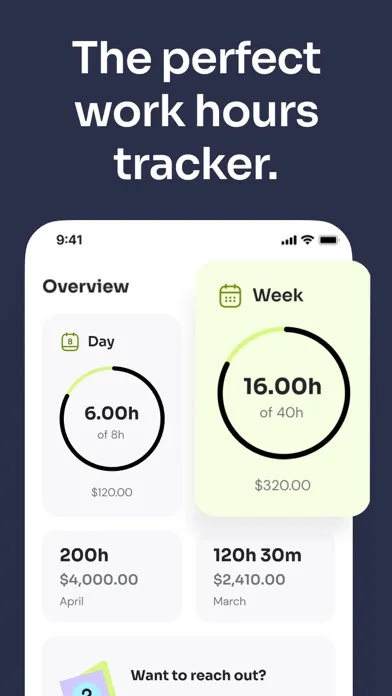 Скриншоты Time Squared - Hours Tracker