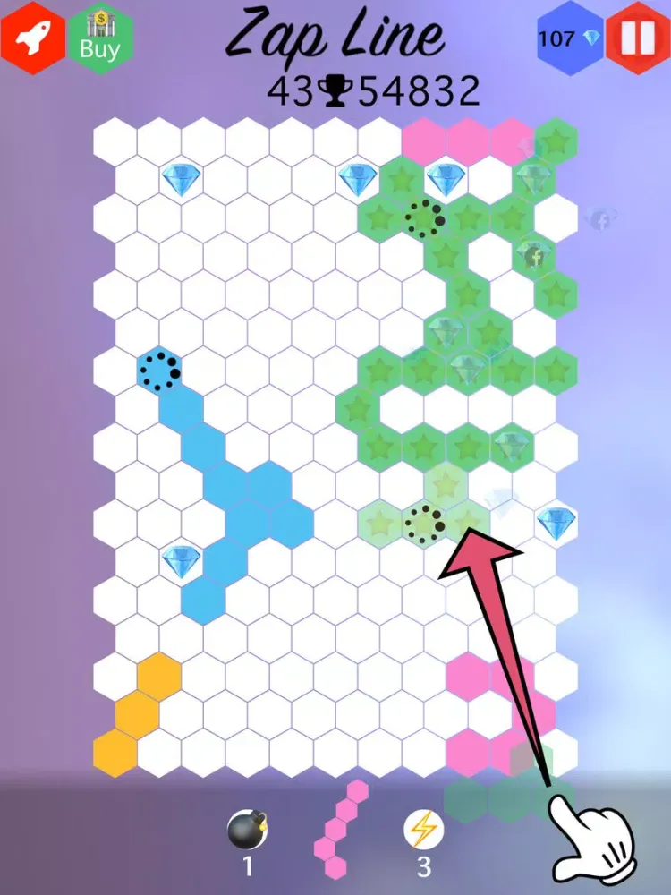 Zap Line : Connect the Ends Puzzle Game iPad  स्क्रीनशॉट