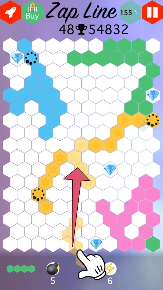 Zap Line : Connect the Ends Puzzle Game स्क्रीनशॉट