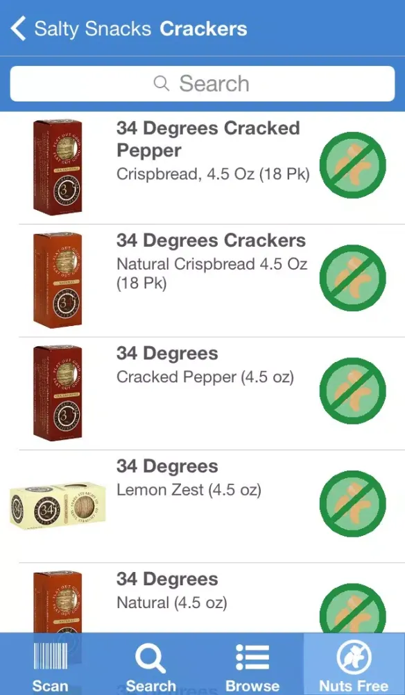 Nut-Free Food Screenshots