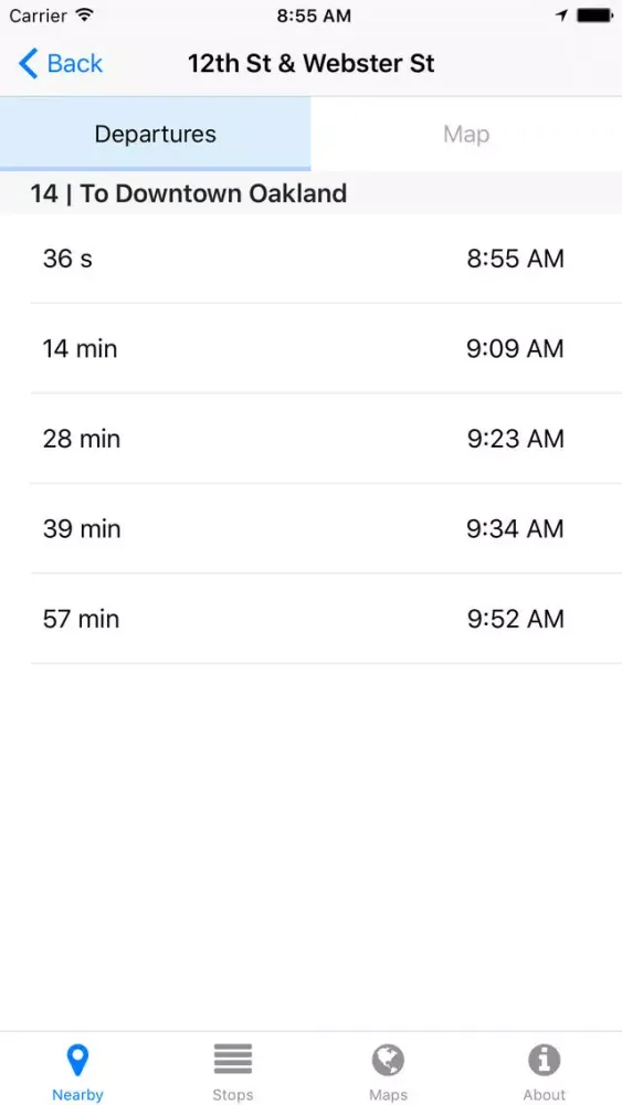 Capturas de pantalla de AC Transit Now