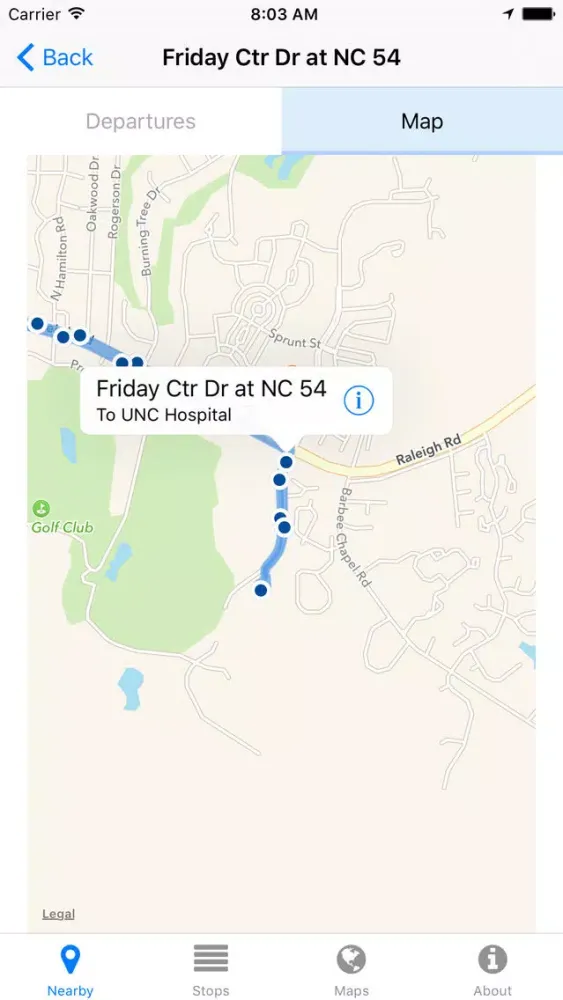 Скриншоты Chapel Hill Transit Now - Real-time Transit Arrivals