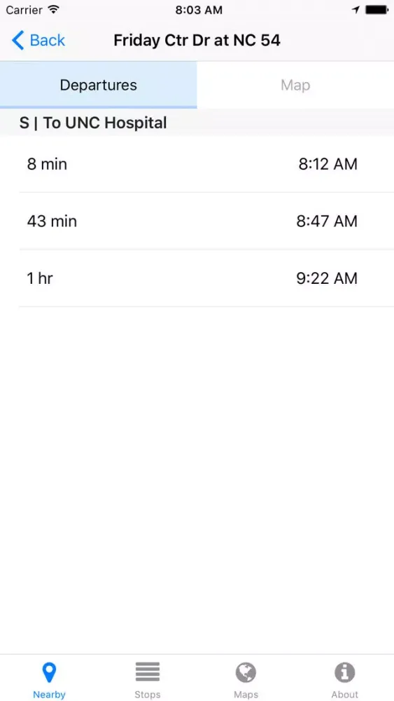 Скриншоты Chapel Hill Transit Now - Real-time Transit Arrivals