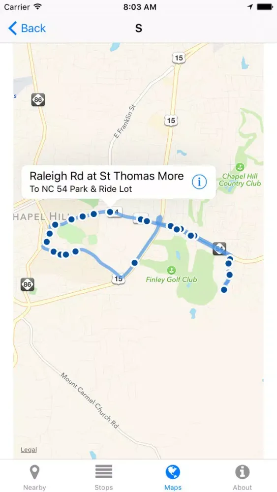 Скриншоты Chapel Hill Transit Now - Real-time Transit Arrivals