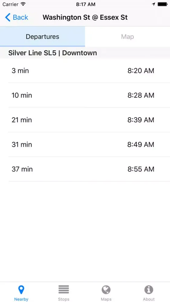 MBTA Now Screenshots