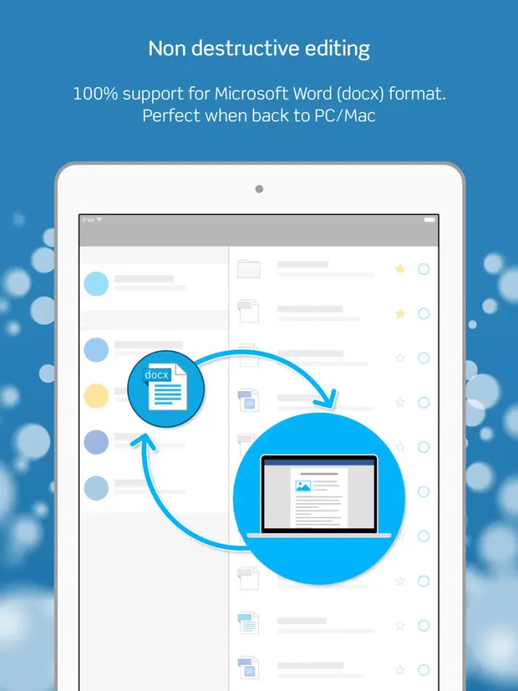Writer - ODT Word Processor iPad Ekran Görüntüleri