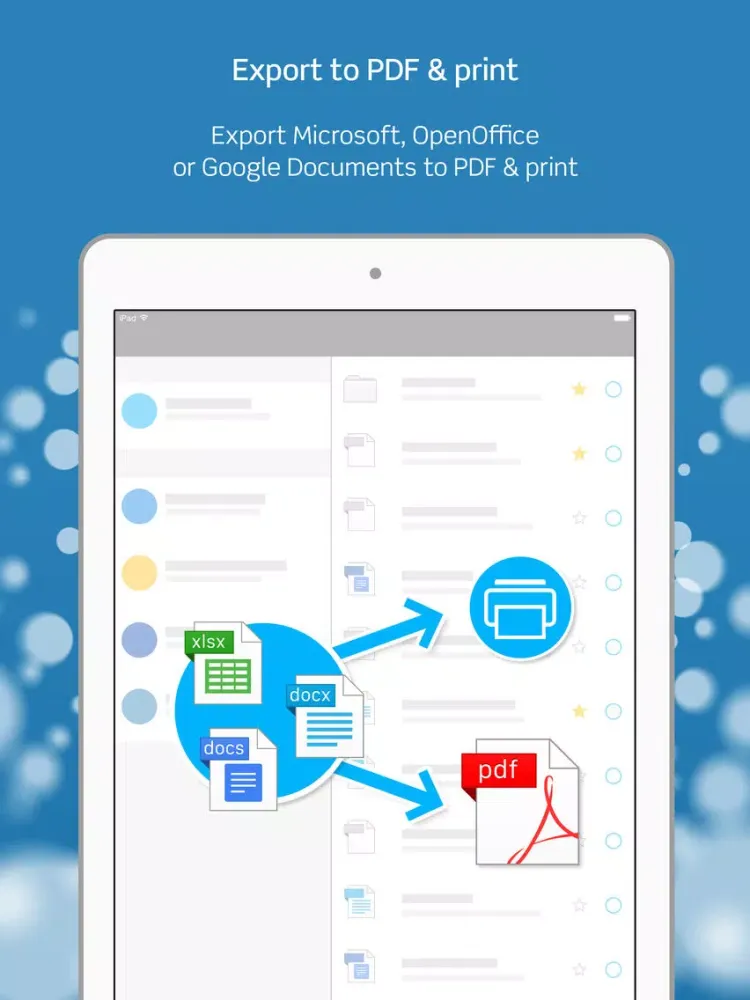 Writer - ODT Word Processor iPad Ekran Görüntüleri