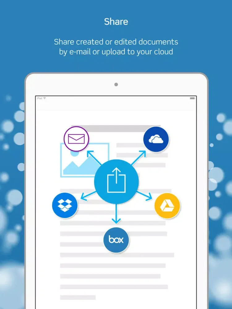 Writer - ODT Word Processor iPad Ekran Görüntüleri