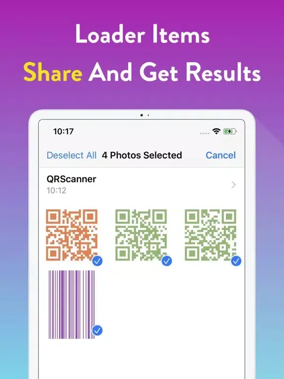 Скриншоты QRCode & BarCode Store iPad 