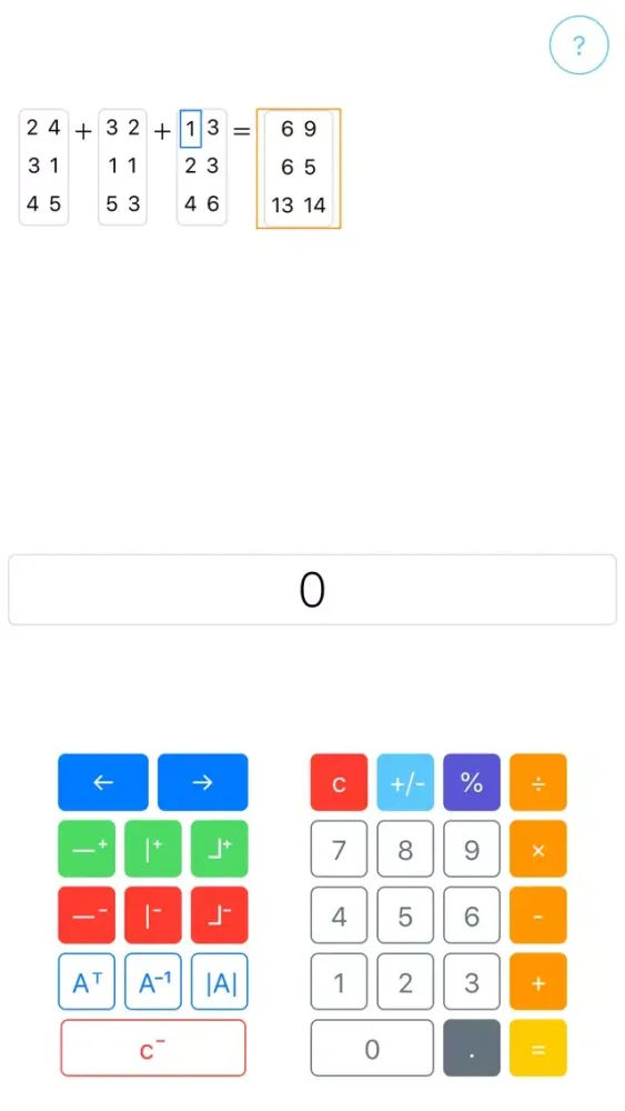 Screenshot di Matrix qCalculator