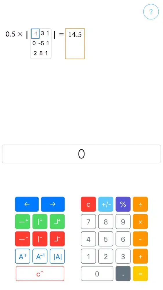 Screenshot di Matrix qCalculator