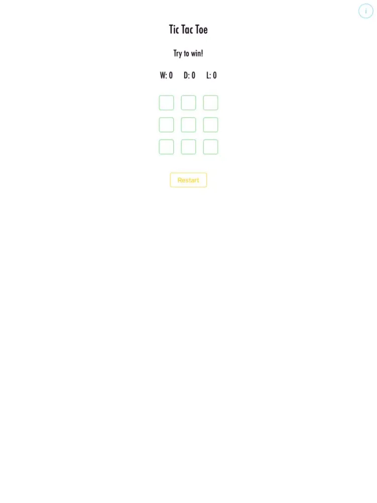 RN Tic Tac Toe iPad  स्क्रीनशॉट
