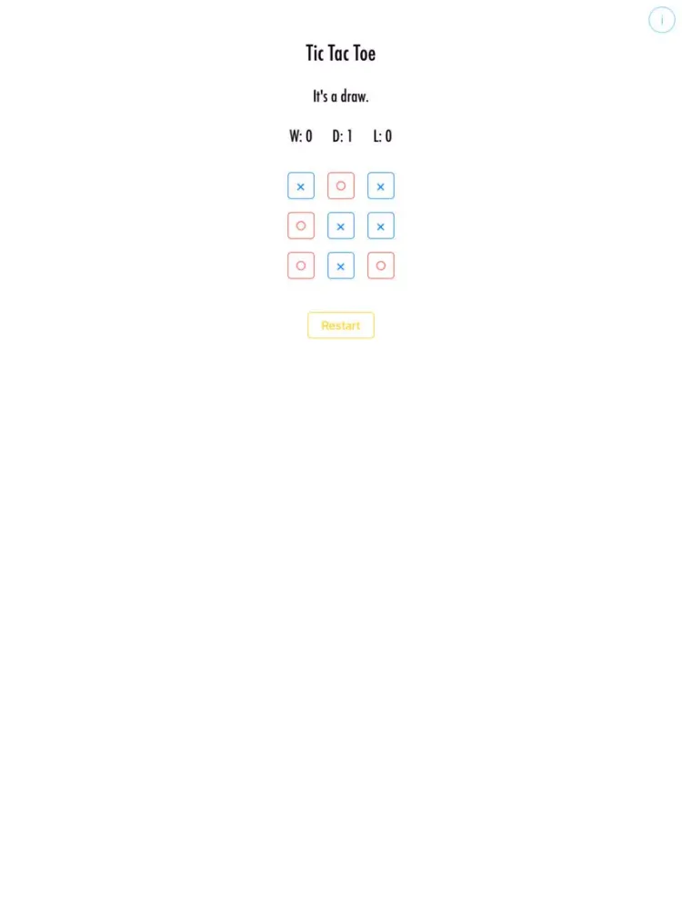 RN Tic Tac Toe iPad  स्क्रीनशॉट