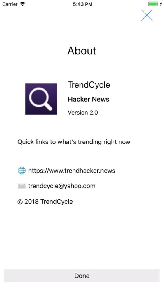 Tangkapan skrin TrendHN
