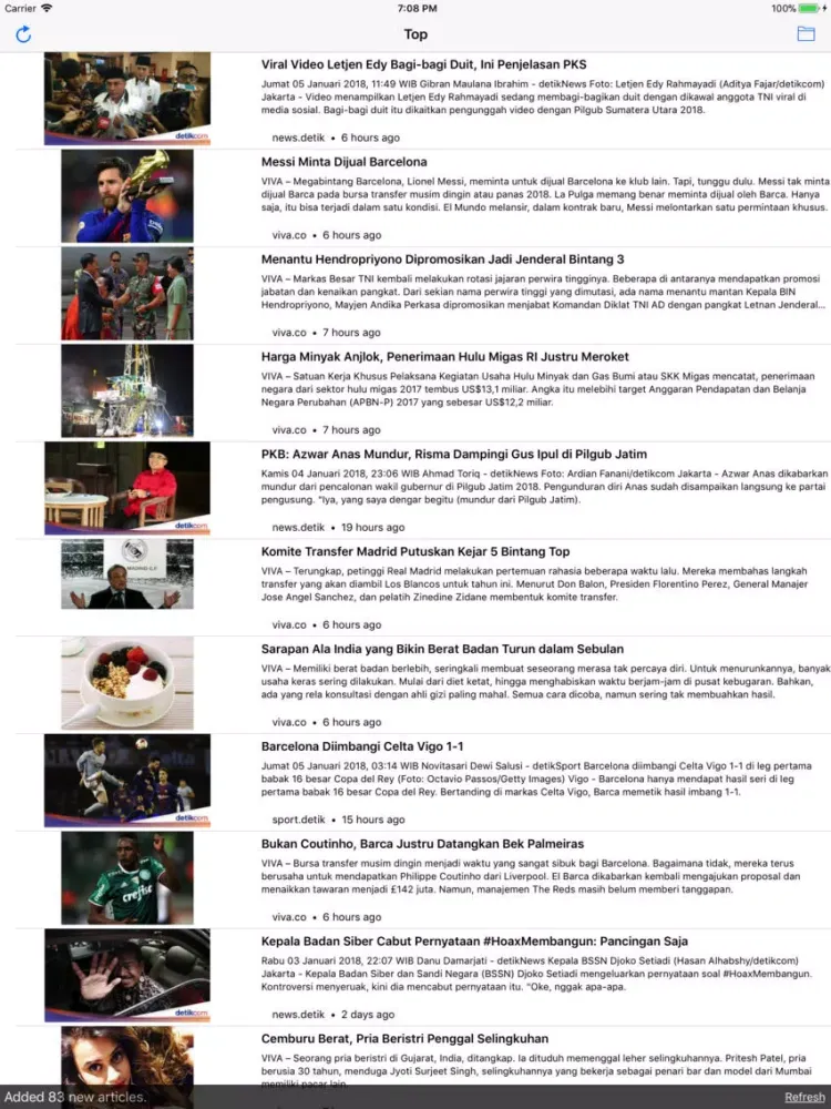 TrendIndonesia iPad  Screenshots