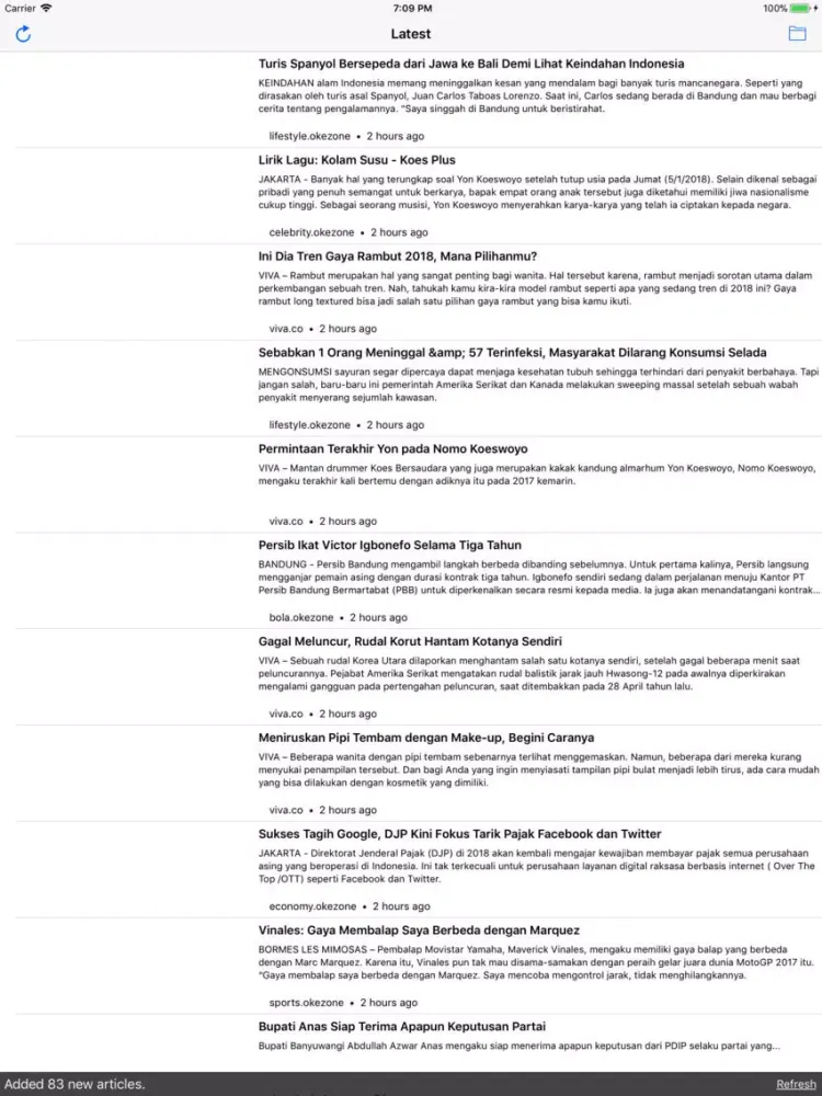 TrendIndonesia iPad  Screenshots