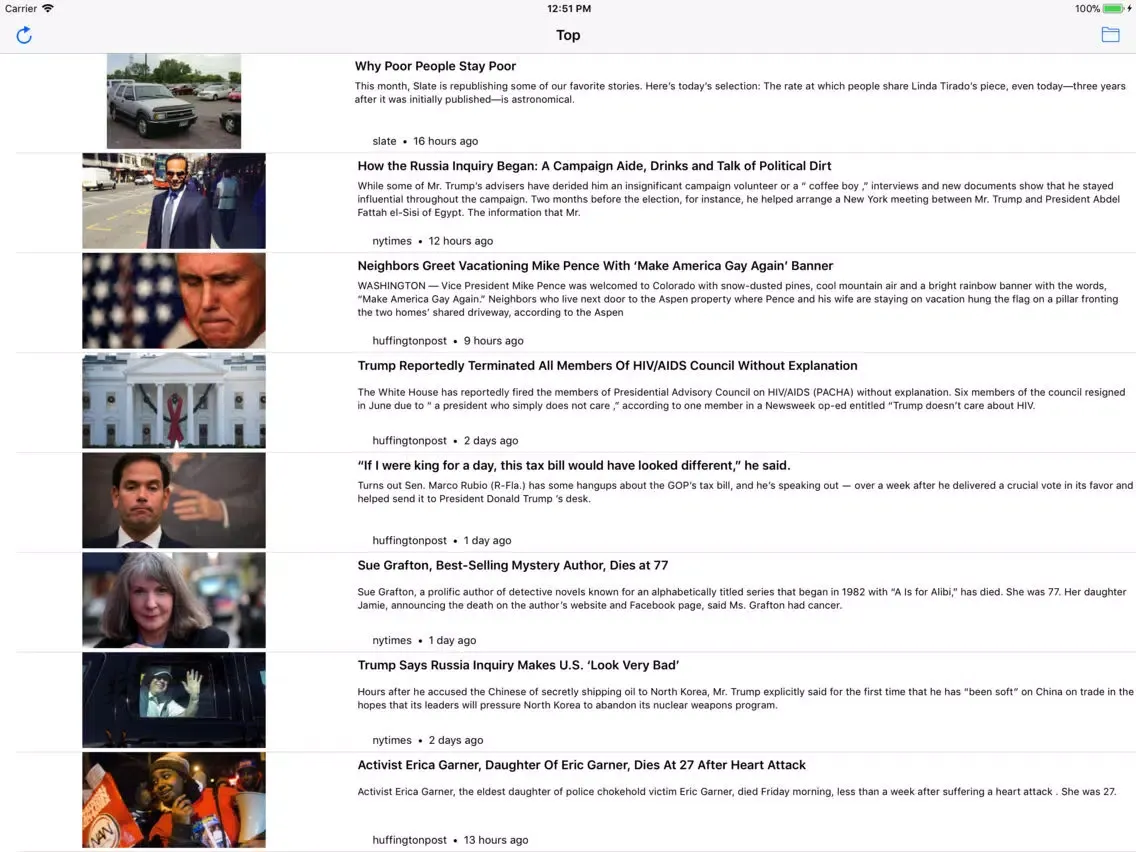 Tangkapan skrin TrendCycle iPad 