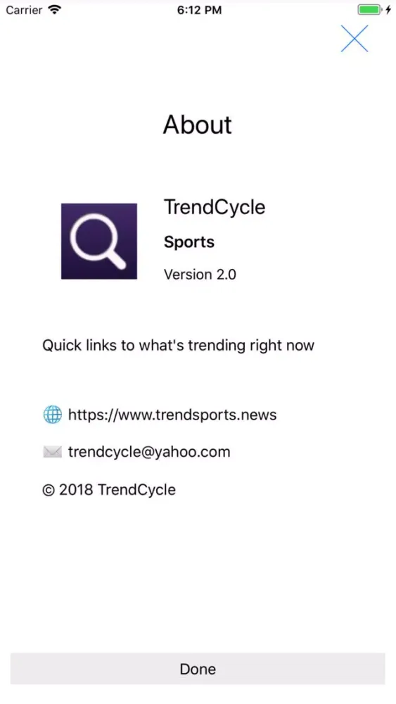 Captures d'écran de TrendSports