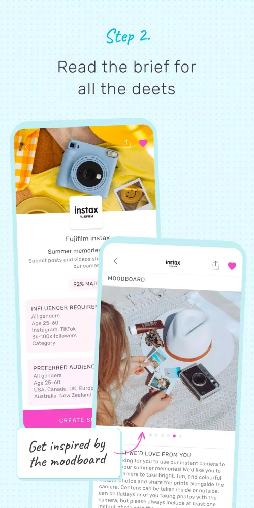 Ảnh chụp màn hình của TRIBE Influencer
