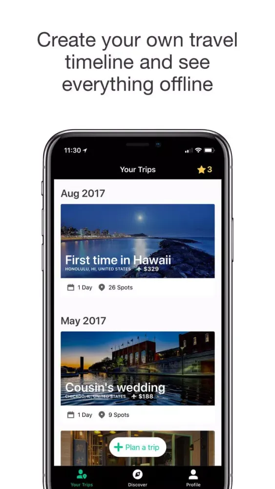 Capturas de pantalla de TripVerse: Travel Itineraries