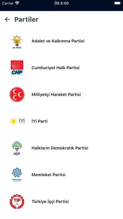 Seçim Simülasyonu スクリーンショット