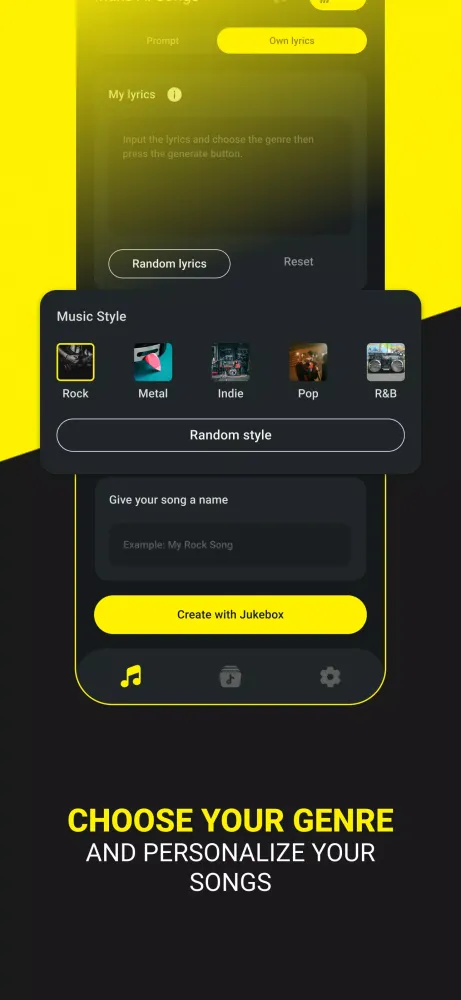 Скриншоты AI Song Generator - Jukebox