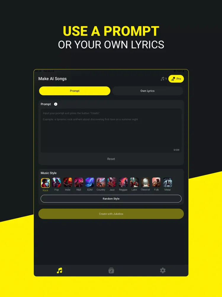 Скриншоты AI Song Generator - Jukebox