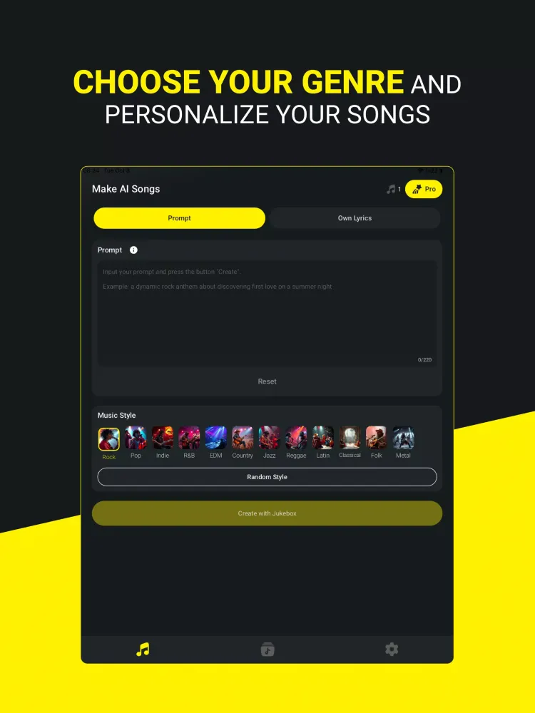Скриншоты AI Song Generator - Jukebox