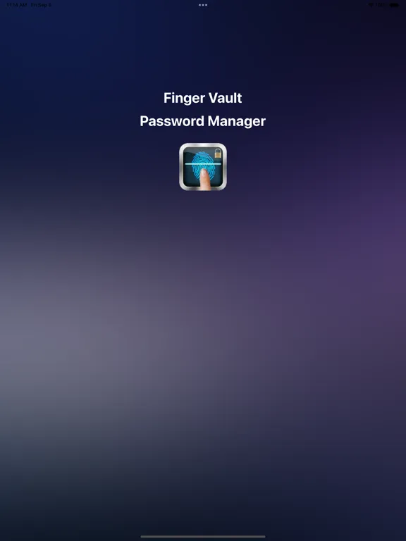 Finger Vault Password Manager iPad  স্ক্রিনশট
