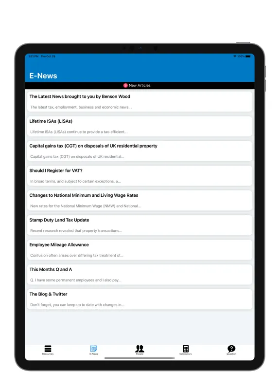 Zrzuty ekranu Benson Wood iPad 