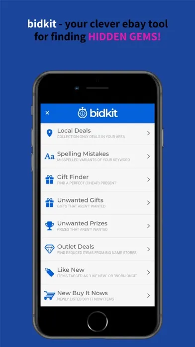 bidkit local ebay deals finder स्क्रीनशॉट