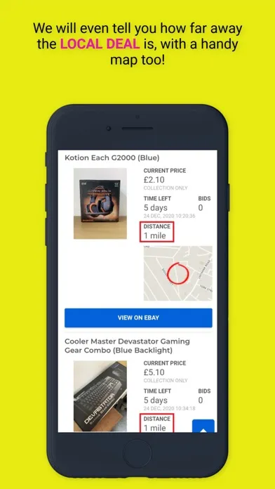 bidkit local ebay deals finder स्क्रीनशॉट